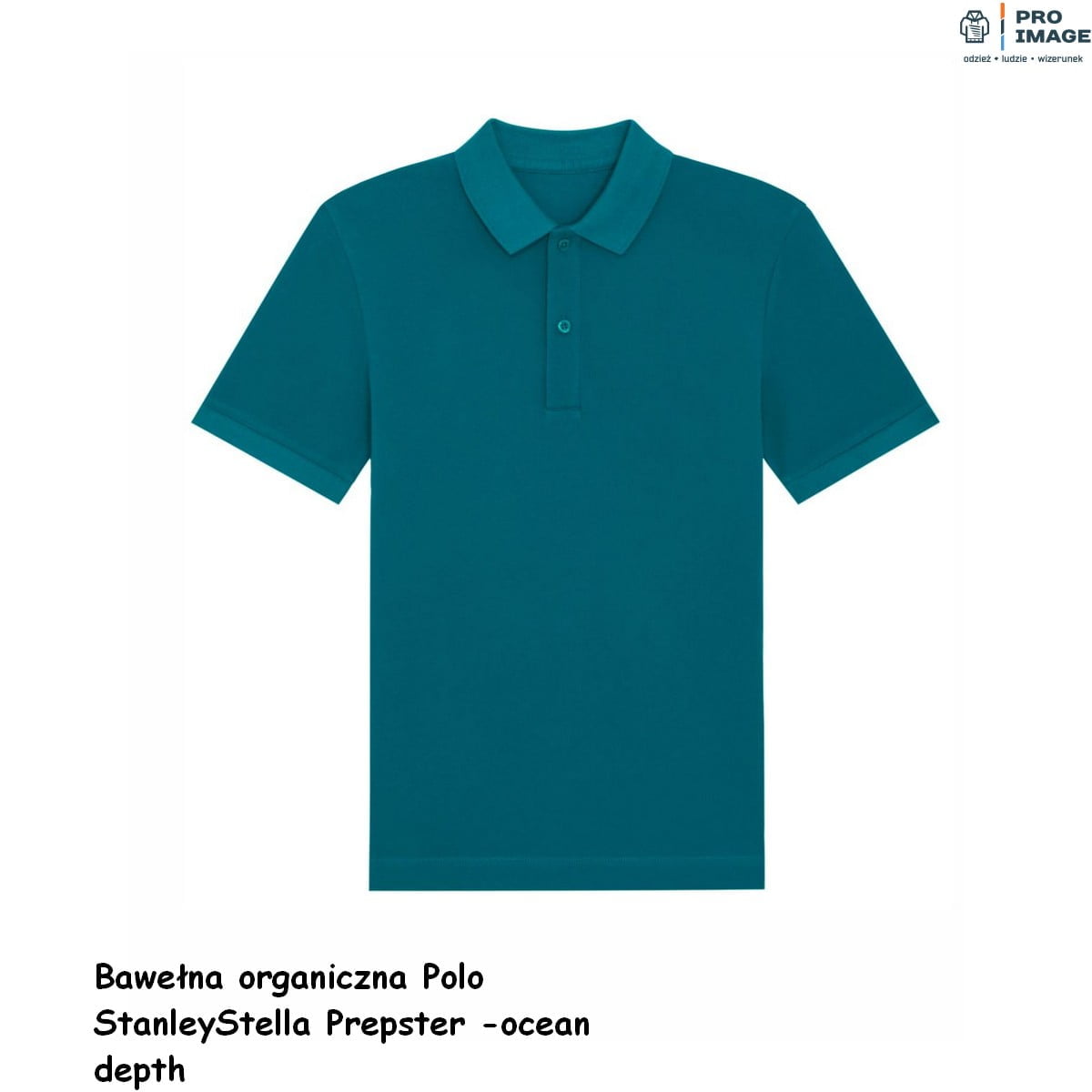 Bawełna organiczna Polo StanleyStella Prepster -ocean depth Polo Prepster Stanley/Stella